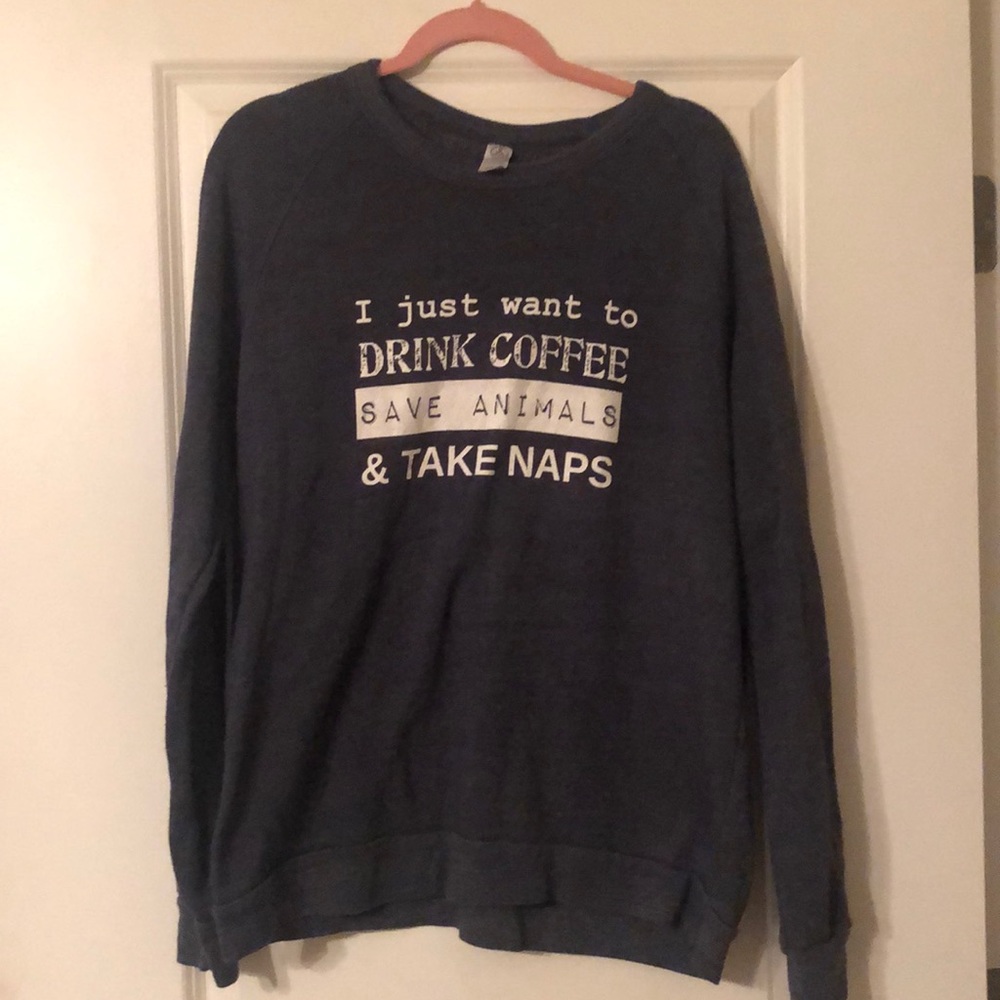 Fleece Sweatshirt Gray/Navy